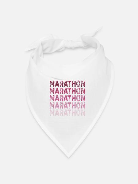 MARATHON - Bandana Dreieckstuch - Weiß
