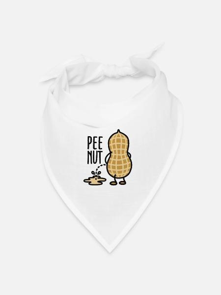 Pee-nut - Bandana Dreieckstuch - Weiß