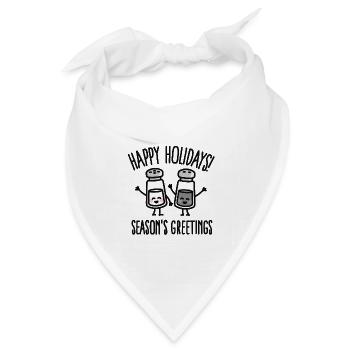 Happy holidays! Season's greetings - Bandana Dreieckstuch - Weiß - Vorne