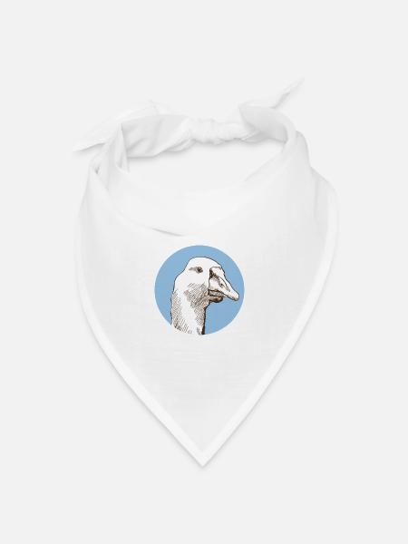 Gans - Bandana Dreieckstuch - Weiß
