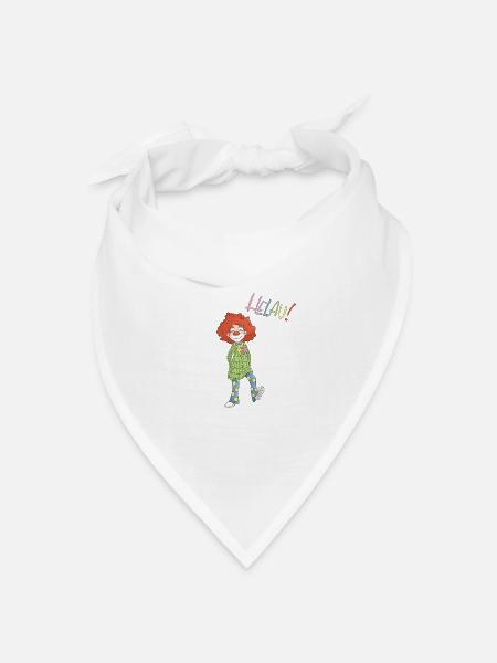 Helau, Clown! - Bandana Dreieckstuch - Weiß