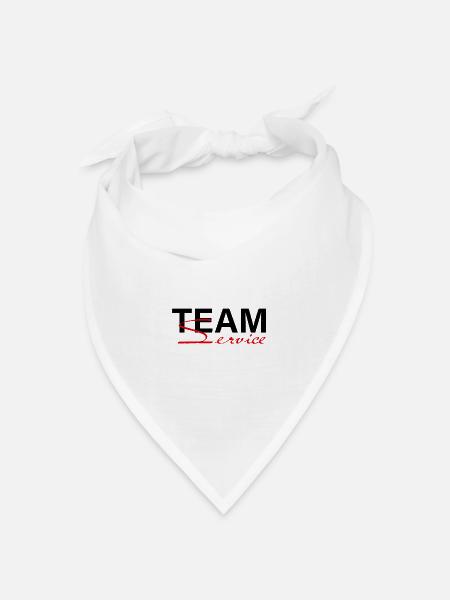 Team Service - Bandana Dreieckstuch - Weiß