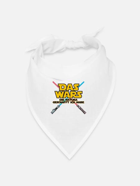 Das Wars Spruch Matura Geschafft Schulabschluss - Bandana Dreieckstuch - Weiß