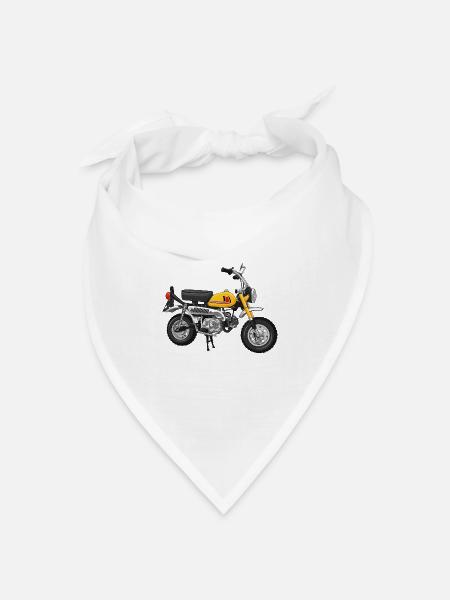 Monkey Z50J J1 DE | parakeet yellow - Bandana Dreieckstuch - Weiß