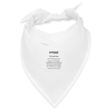 Hygge (Heimeligkeit) 2k20 Edition - Bandana Dreieckstuch - Weiß - Vorne