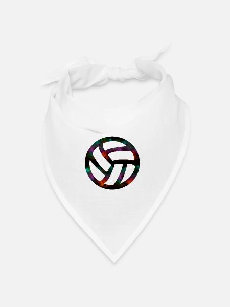 volleyball - Bandana Dreieckstuch - Weiß