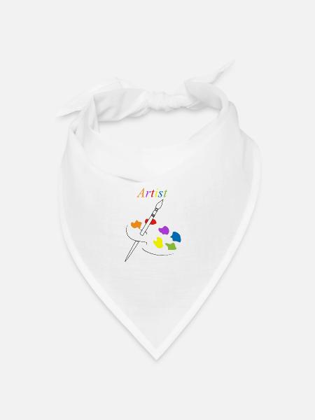 Artist - Bandana Dreieckstuch - Weiß