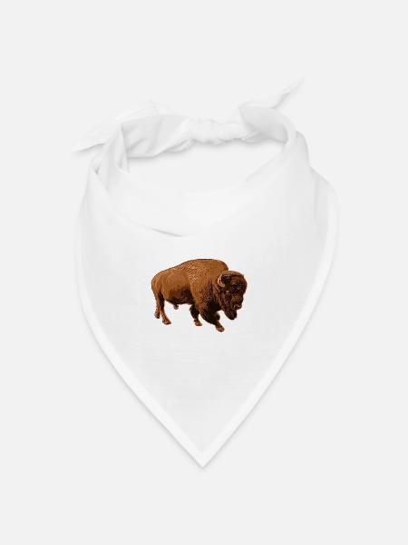 Bison - Bandana Dreieckstuch - Weiß