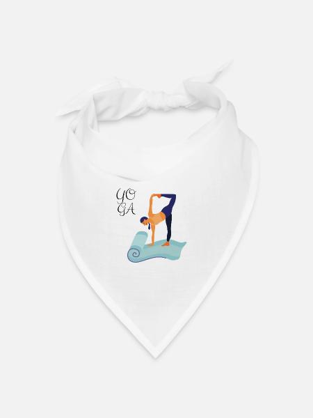 YOGA - Bandana Dreieckstuch - Weiß