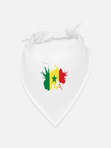 Senegal - Bandana Dreieckstuch - Weiß
