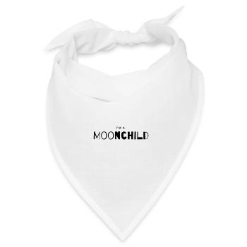 Moonchild - Mondkind - Bandana Dreieckstuch - Weiß - Vorne