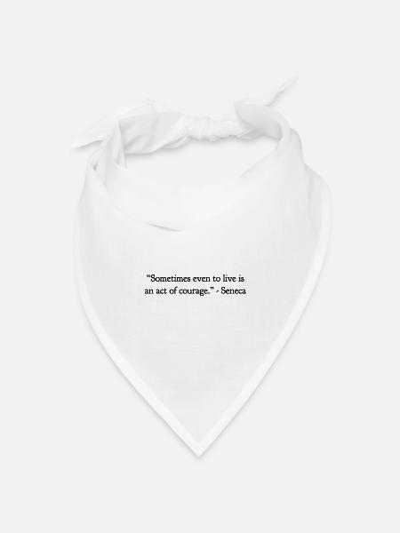 Ein Akt Des Mutes - Bandana Dreieckstuch - Weiß