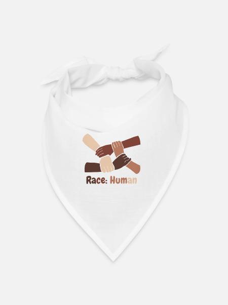 Race: Human - Bandana Dreieckstuch - Weiß