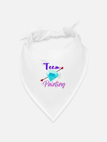 Team Diamond Painting - Bandana Dreieckstuch - Weiß
