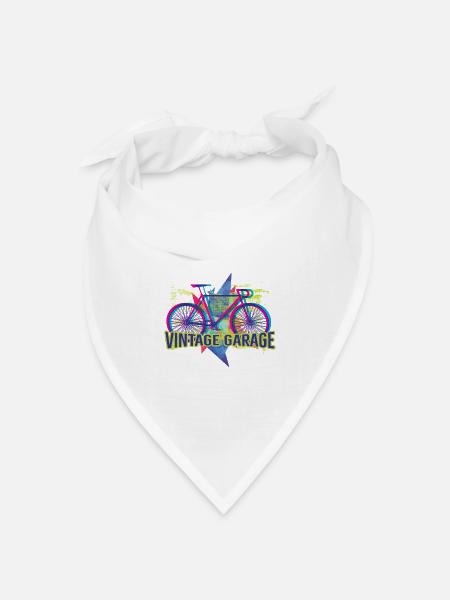 Vintage Garage - Bandana Dreieckstuch - Weiß