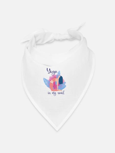 Yoga - Bandana Dreieckstuch - Weiß
