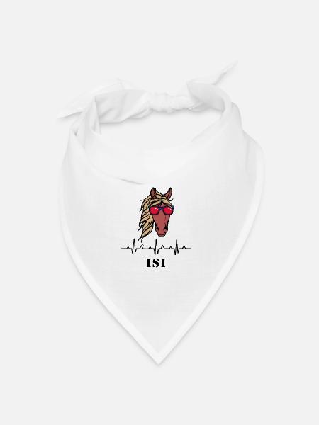 Cool Islandpferde Spruch Pferdeliebe Pferdenarr - Bandana Dreieckstuch - Weiß