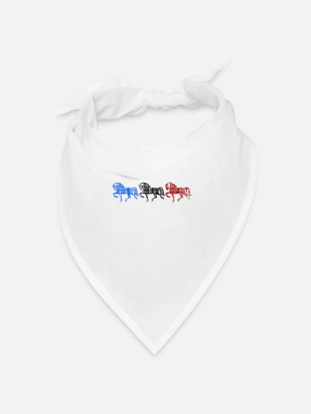 Islandpferde Galopp Pferde Hengst Pferdefan - Bandana Dreieckstuch - Weiß