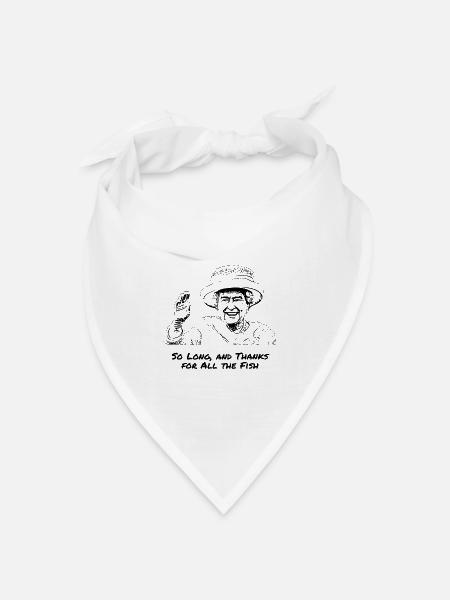 Queen, Thanks for all the Fish - Bandana Dreieckstuch - Weiß