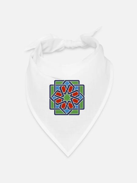 Andalusien 4 - Bandana Dreieckstuch - Weiß