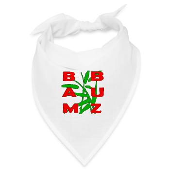 Bambuz merch - Bandana Dreieckstuch - Weiß - Vorne