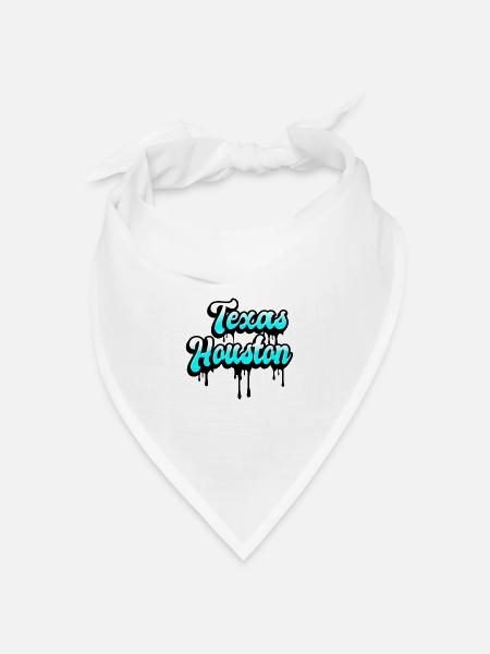 Texas Houston Design - Bandana Dreieckstuch - Weiß