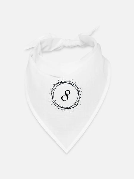 8 - Bandana Dreieckstuch - Weiß