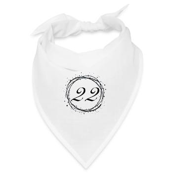 22 - Bandana Dreieckstuch - Weiß - Vorne