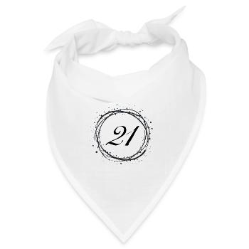 21 - Bandana Dreieckstuch - Weiß - Vorne