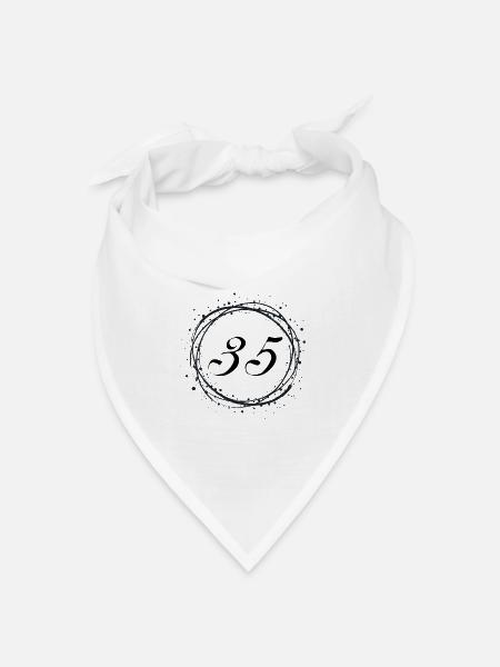 35 - Bandana Dreieckstuch - Weiß