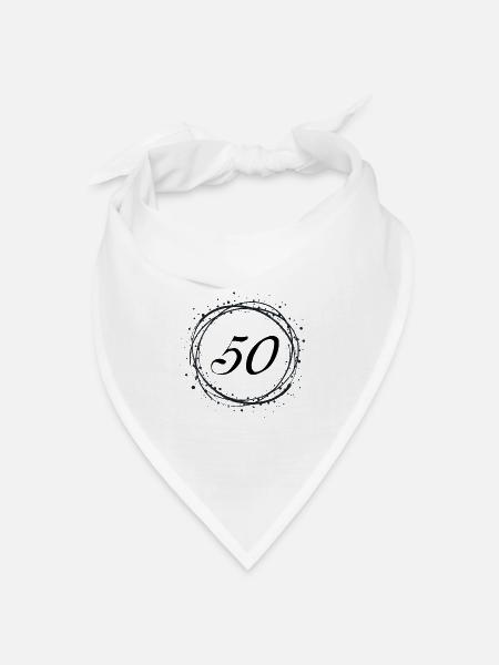 50 - Bandana Dreieckstuch - Weiß