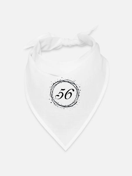 56 - Bandana Dreieckstuch - Weiß