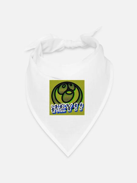 Hey!! - Abbild - 2023 - Bandana Dreieckstuch - Weiß