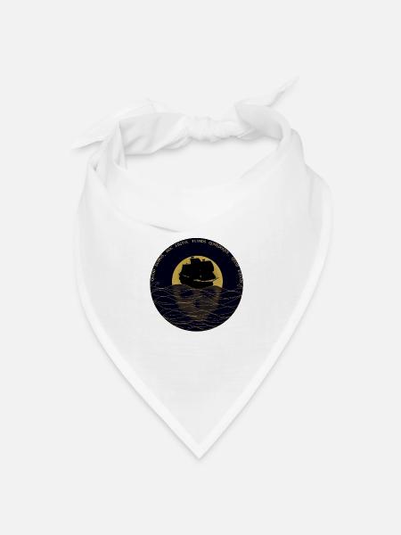 Quod sumus hoc eritis - Bandana Dreieckstuch - Weiß
