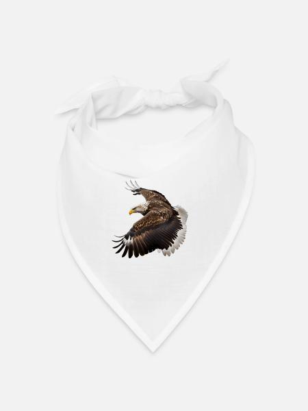 Seeadler leben in Europa, Asien und Nordamerika - Bandana Dreieckstuch - Weiß