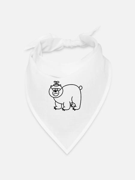 Anti-Zoo Ten - Bandana Dreieckstuch - Weiß