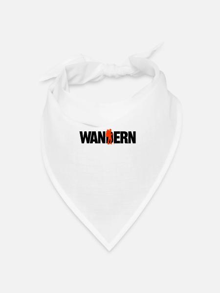 Bergwandern Wandern Berggipfel Statement Wanderer - Bandana Dreieckstuch - Weiß