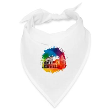Rom muss man erleben - Bandana Dreieckstuch - Weiß - Vorne