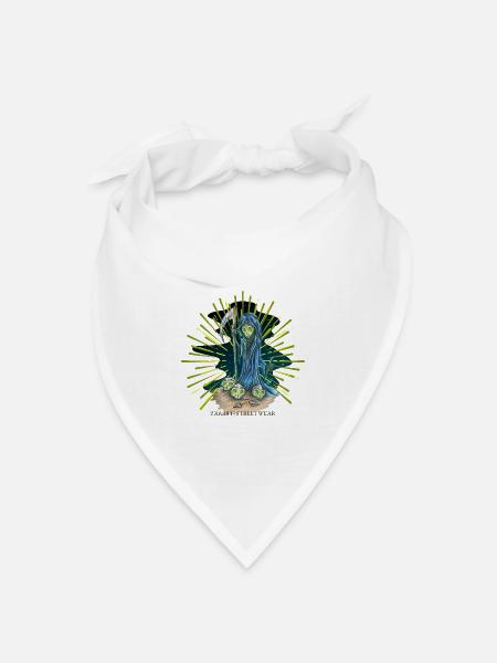 der Tod - Bandana Dreieckstuch - Weiß
