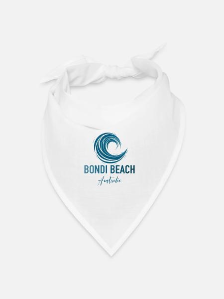 Bondi Beach Australia - Bandana Dreieckstuch - Weiß