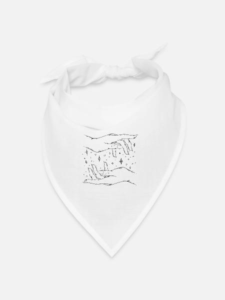 Starlight witchcraft - Bandana Dreieckstuch - Weiß