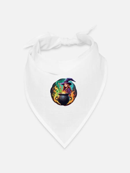 Hexe / Magie / Hexenritual / Märchen / Zauber - Bandana Dreieckstuch - Weiß