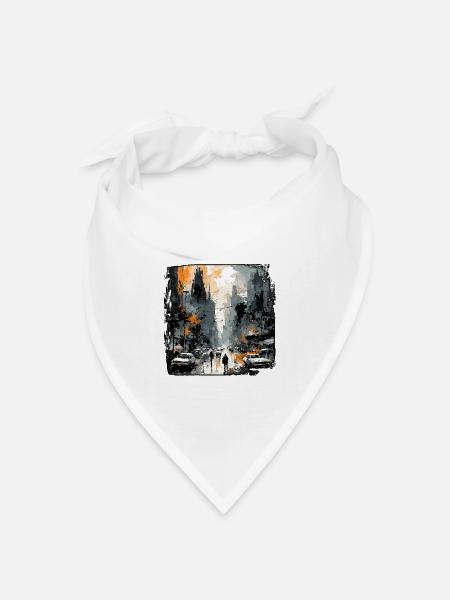 Apocalypse / Weltuntergang / Zerstörung / Anarchie - Bandana Dreieckstuch - Weiß