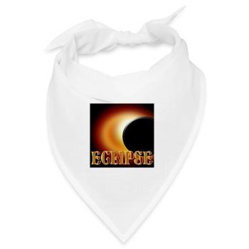 SONNENFINSTERNIS EKLIPSE ASTRONOMIE - Bandana Dreieckstuch - Weiß - Vorne