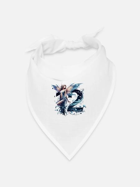 12 Jahre Fee Elfe Geburtstag Geschenk - Bandana Dreieckstuch - Weiß