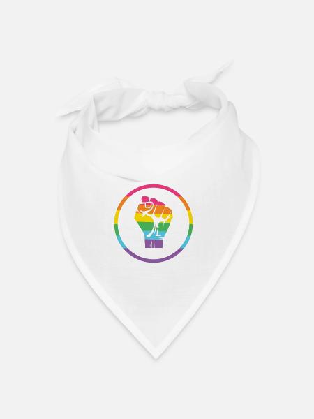 LGBTQ-Pride-Monat - Pride! - Bandana Dreieckstuch - Weiß