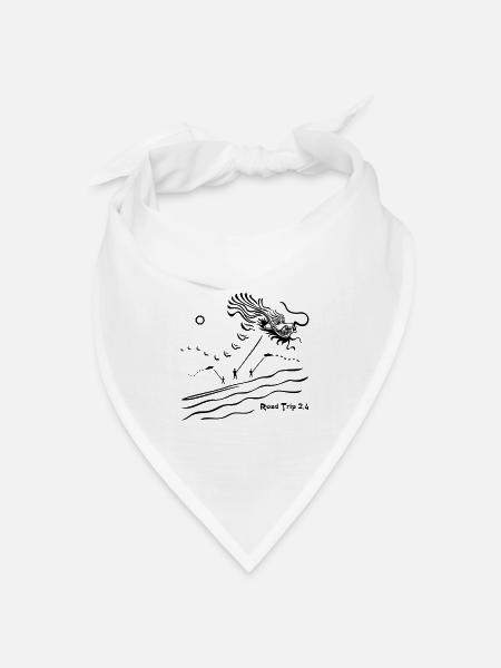 Drache RTM2.4 - Bandana Dreieckstuch - Weiß