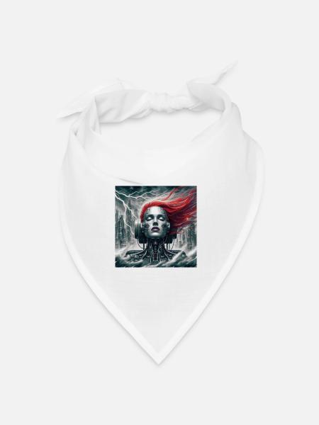 Die Megalopolis - Bandana Dreieckstuch - Weiß