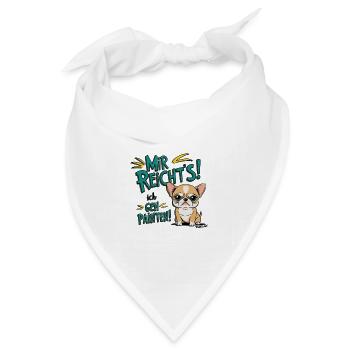 Mir reichts ich geh Painten - Grummel Chihuahua - Bandana Dreieckstuch - Weiß - Vorne