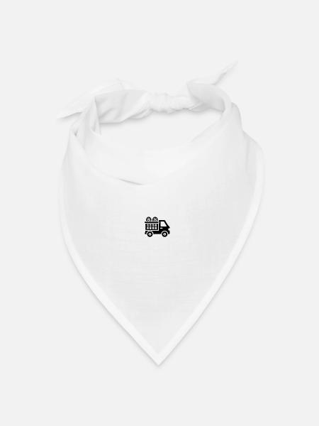 Truck - Bandana Dreieckstuch - Weiß